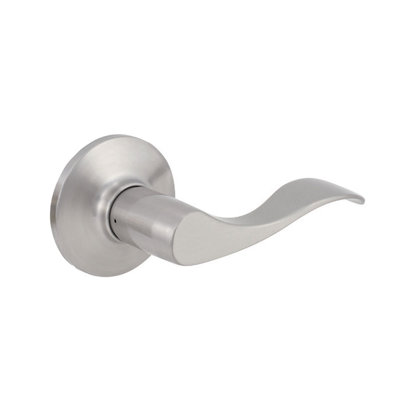 Delaney Logan Dummy (Inactive) Door Lever Left-Hand Satin Nickel