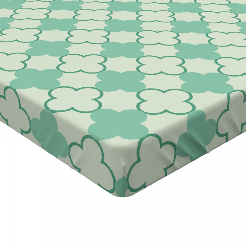 Microfiber Geometric Fitted Sheet, Full Fitted Sheet