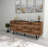 Stylish Console Table, Walnut & Black, 24.8 x 29.5 x 15.7 inches | 100% Melamine Coated Particle Board, Thickness: 0.7 inches | Ideal for Entryway or Living Room, Durable & Modern Design, Easy Assembly