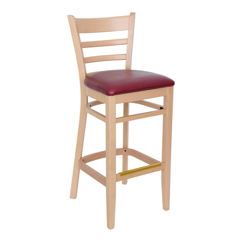 Tabouret de bar 30,25 po Berkeley, Rouge foncé