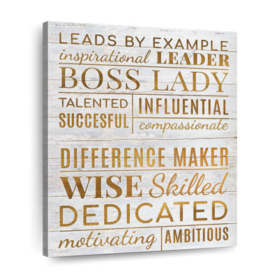 Succès de la typographie «Boss Lady»