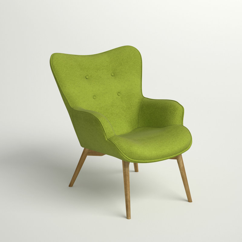 Rockwell Upholstered Accent Chair, Lime Green