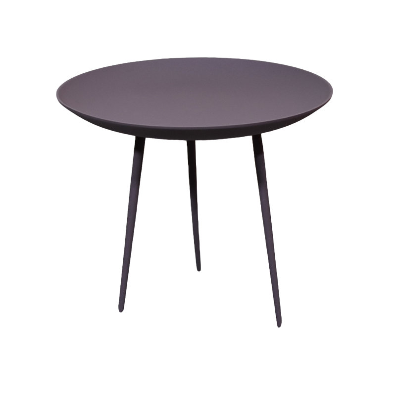 Table de bout à 3 pieds Fernly, H 19,6 po x l 18,8 po x P 18,8 po, Plateau mauve / base noire