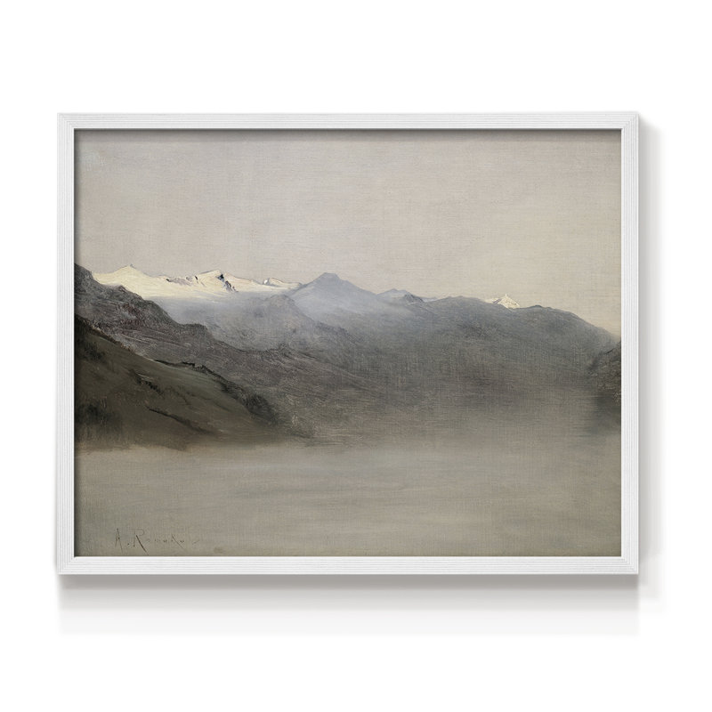 Paysages rétro-XCII-impression encadrée - réarmable, H 16 po x l 20 po, Blanc