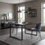 Fabric Upholstered Metal Side Chair-1976539990