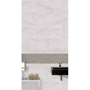 Adella White 18 in. x 18 in. Matte Porcelain Floor and Wall Tile (742.5 sq.  ft./Pallet)