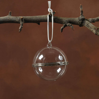 Glass Keepsake  Box Ornament