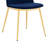 Tortez Velvet Upholstered Metal Side Chair-627103774