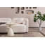 Canapé de luxe moderne et luxueux pour le salon, canapé-lit rembourré beige clair pour bureau à domicile, 2 places