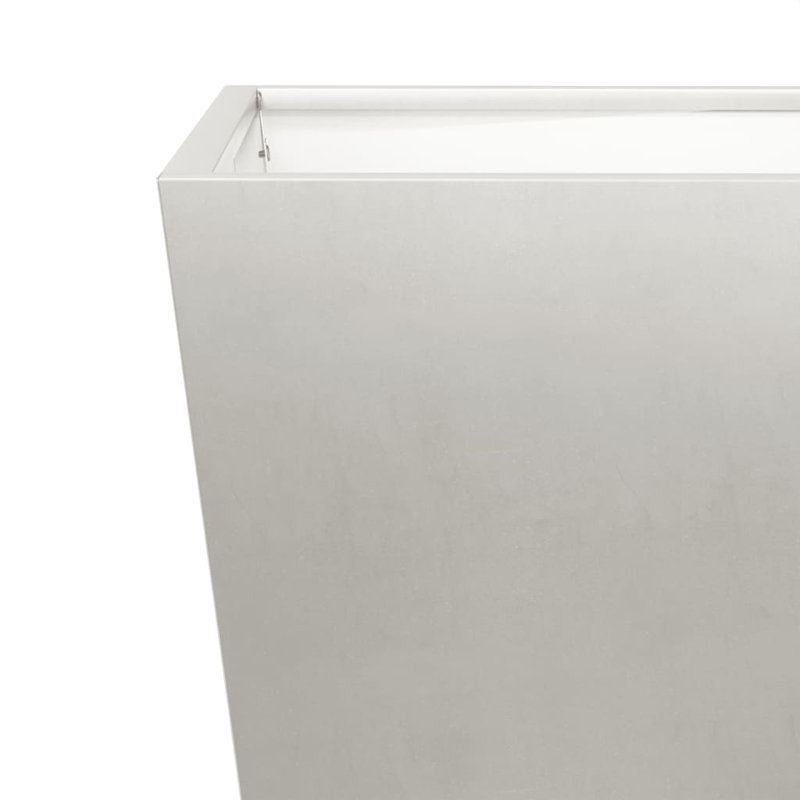 Chaely Metal Planter, 15.75" H x 15.75" W x 15.75" D, Light Gray, 1
