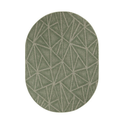 Tapis vert à motif géométrique Dibenedetto
