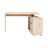 Cuuba 55.12" L-Shaped Modular Writing Desk with Storage Cabinet-232940064