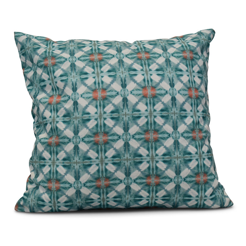 Square Pillow Cover & Insert, 16" H x 16" W, Aqua