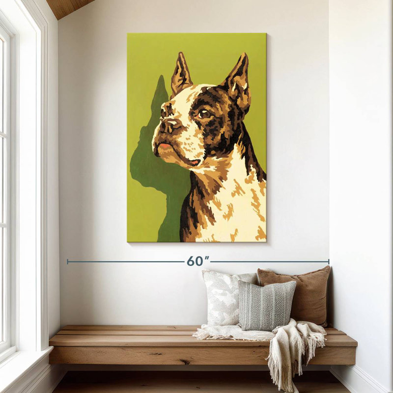 Brampt Boston Terrier, 48" H x 32" W