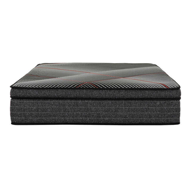 Matelas hybride en mousse viscoélastique gélifiée 15 pouces avec ressorts ensachés, refroidissement et support de bord Euro