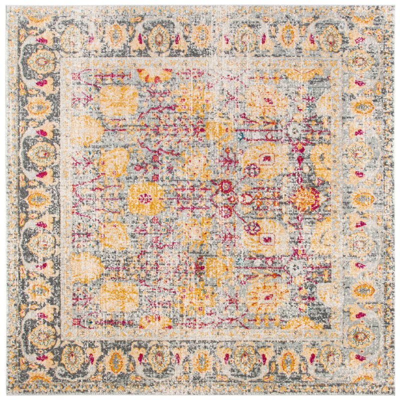 Edna Performance Rug, Square 6'7"