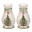 Spode Christmas Tree Gold Salt/Pepper Shakers 4"