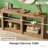Side Table,Console Table,3-Tier Entryway Table
