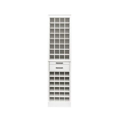 WHITE Color Modular 32  Wine Bar Cabinet Buffet Cabinet