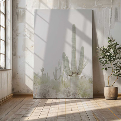 Cactus du désert, grande impression sur toile