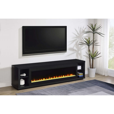 Console moderne avec foyer et rangement réglable