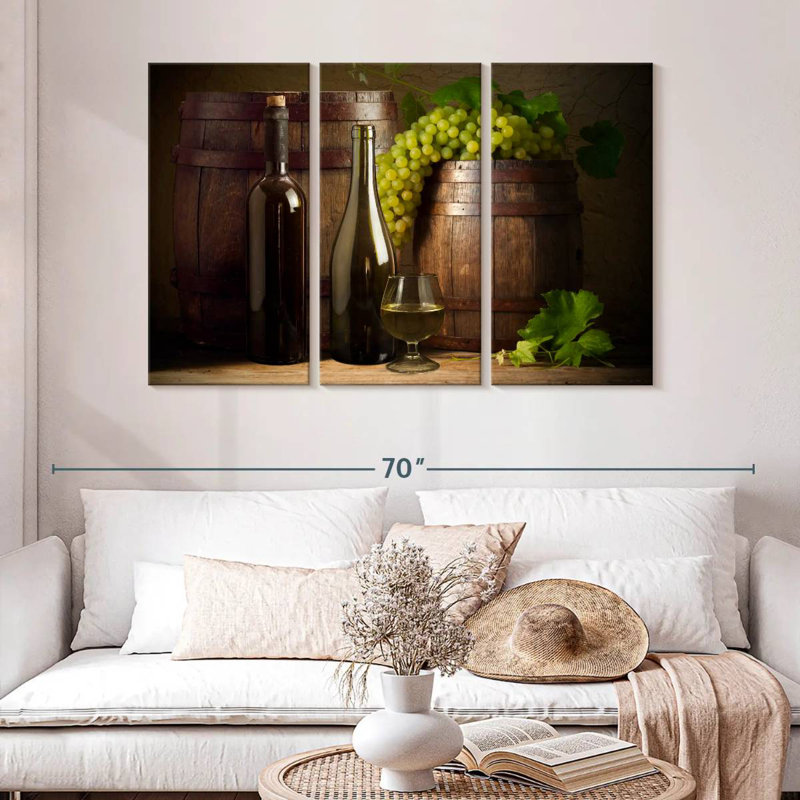 Yarlin Rustic Wine, 32" H x 50" W