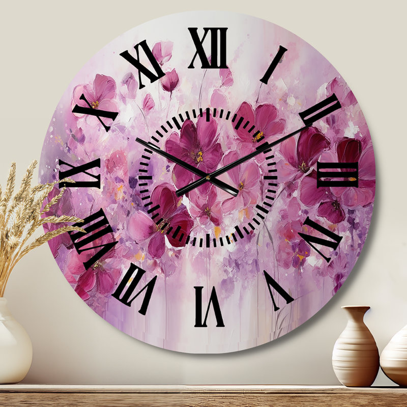 Horloge murale Fuschia, Médium