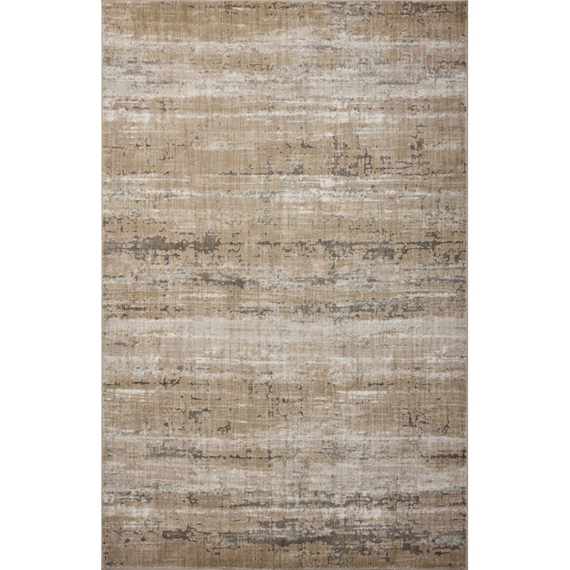 Manoliu Natural / Ivory Area Rug, Rectangle 2'6" x 4'