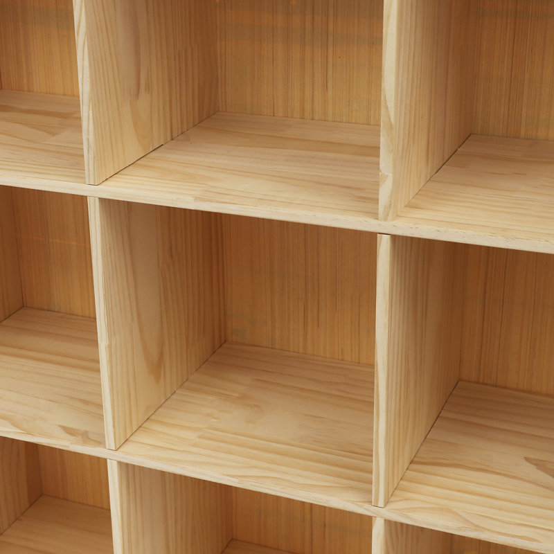 12 Cube Storage Shelf Bookcase 3-Tier Rectangular Storage Cabinet Display Cabinet With Compartments