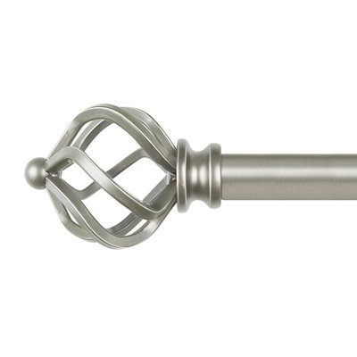 80cm Straight Tension Shower Curtain Rod & Hook Set