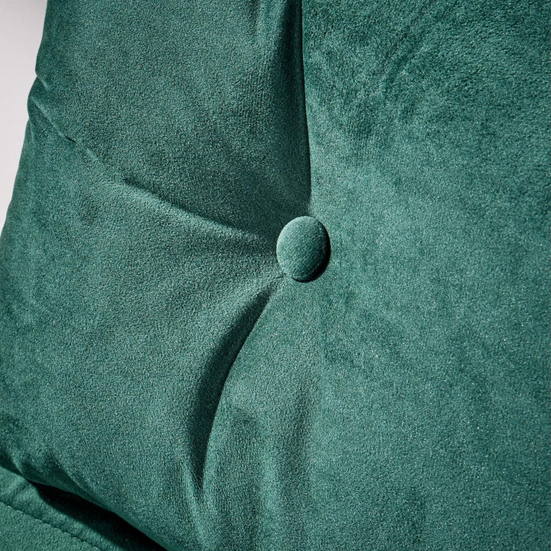Lonara One Seater Upholstered Single Convertible Chair, Green