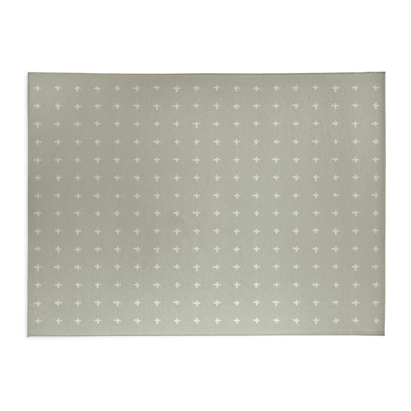 Tapis de cuisine Criss, Vert clair, Rectangle 2' x 3'