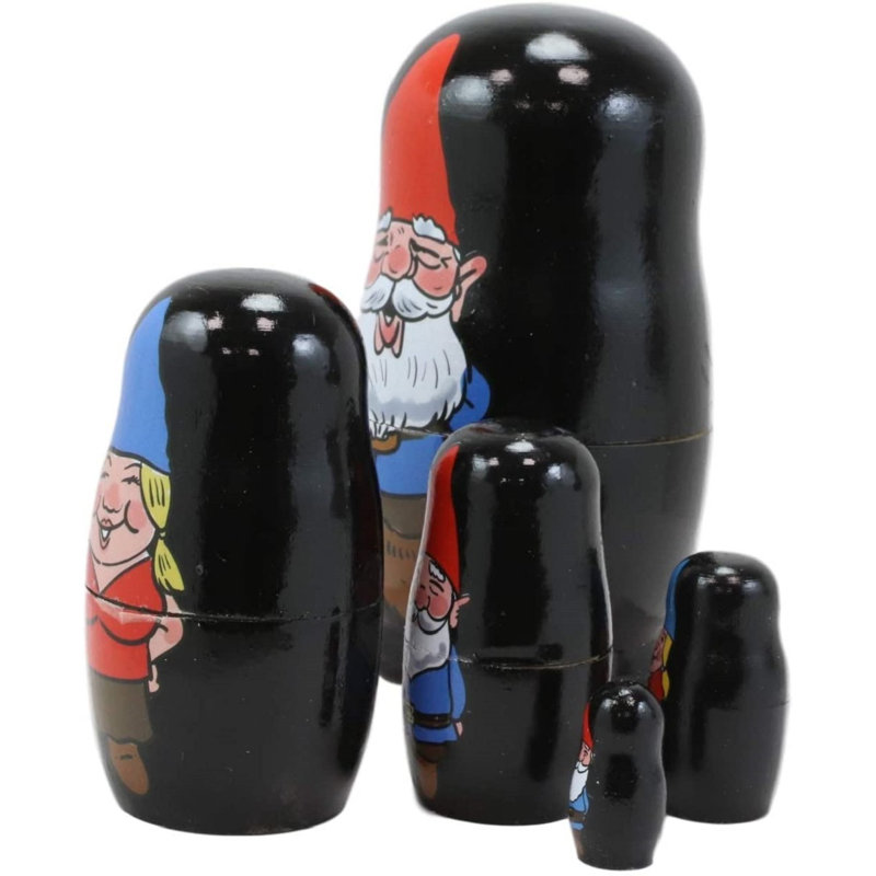 Ensemble 5 pièces de gnome et de figurine avec famille family Lexington