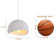 Jimyah 1- Light White Polyesters Unique/Statement Modern Pendant