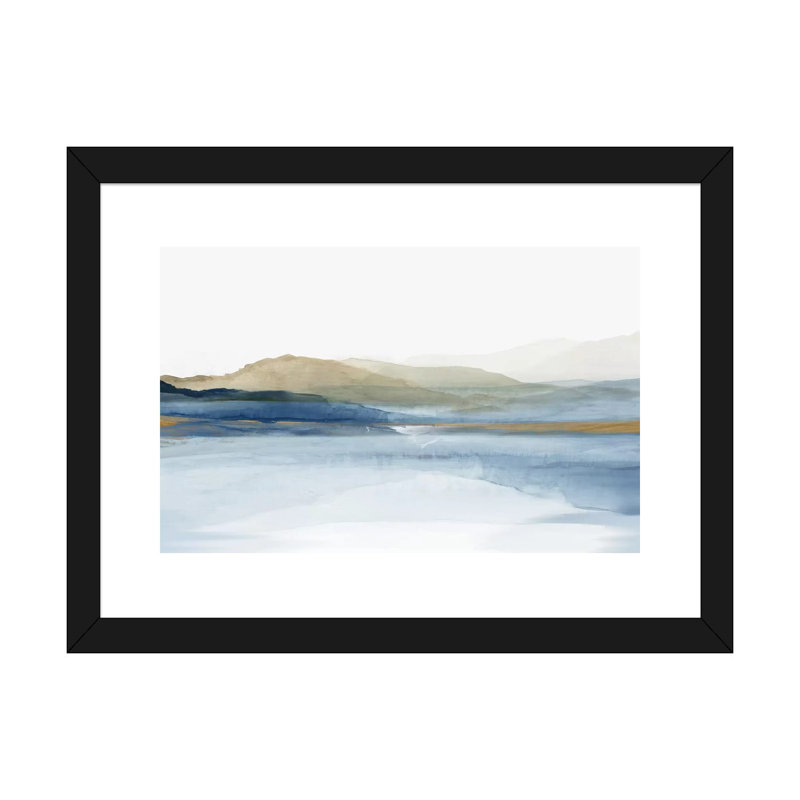 «Luminosité» par Allison Pearce - reproduction d'art, H 16 po x l 24 po, Impression encadrée avec passe-partout, Blanc
