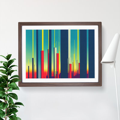 Compelling Abstract Skyscrapers - Single Picture Frame Print