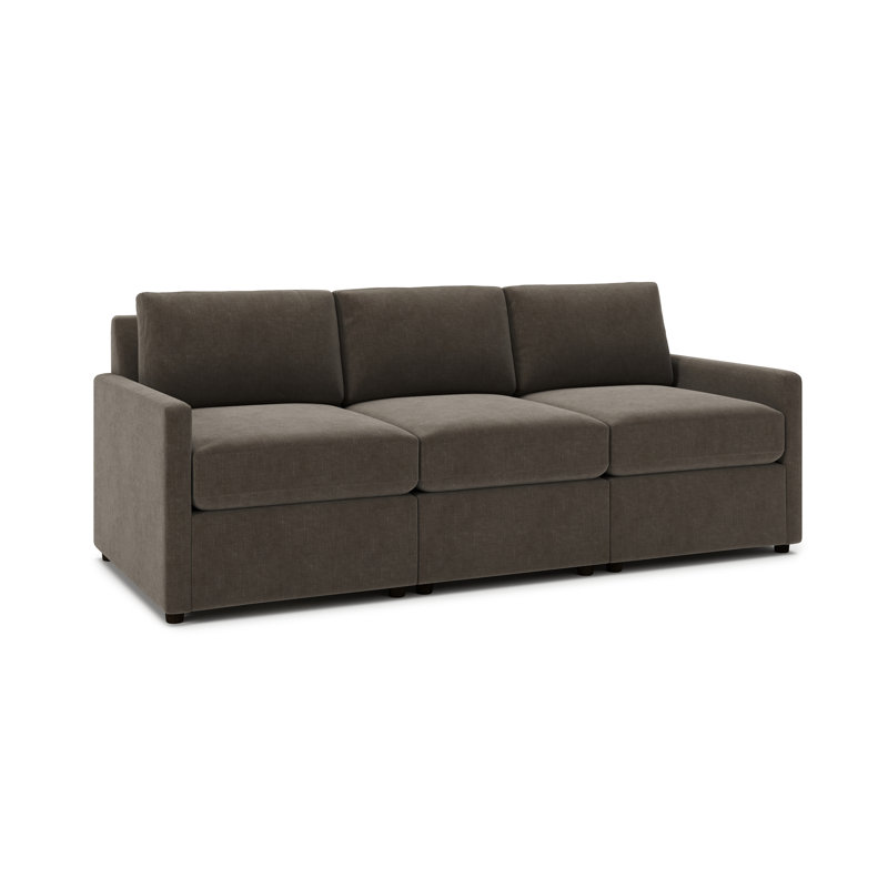 Canapé modulaire 3 pièces 90 "Damari, Chenille performance espresso Andrew