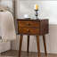 Table de chevet avec 2 tiroirs, petite table d'appoint avec rangement-1256331787