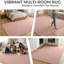Aspire Homeware Blush Pink Modern Area Rug-1063261036-1063261038