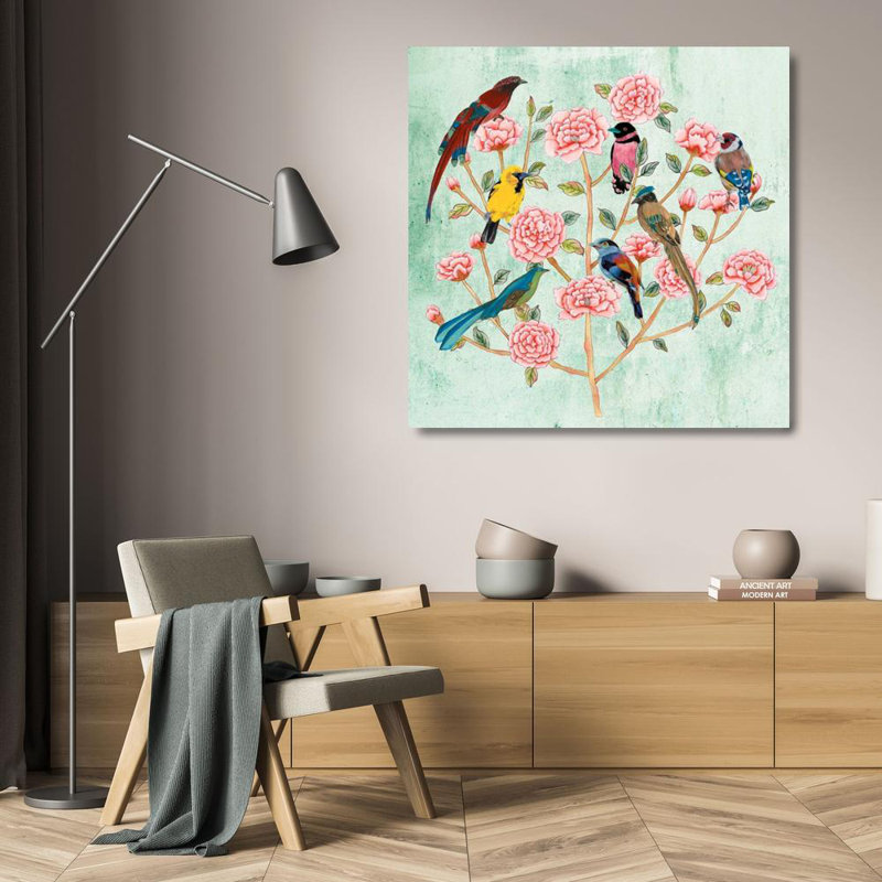 Art sur toile tendue avec Lark Manor ™ Wang, Melissa, Minty Chinoiserie I