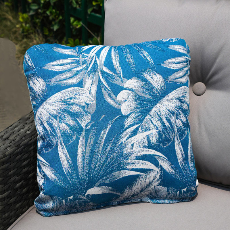 Indoor/Outdoor Cotton Reversible Throw Pillow