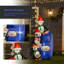 Décoration de Noël bonhomme de neige illuminée avec lumières DEL - Parfait pour les fêtes intérieures et extérieures