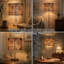 Abat-jour en bambou avec un élégant design Art déco, 11,8 x 9 pouces