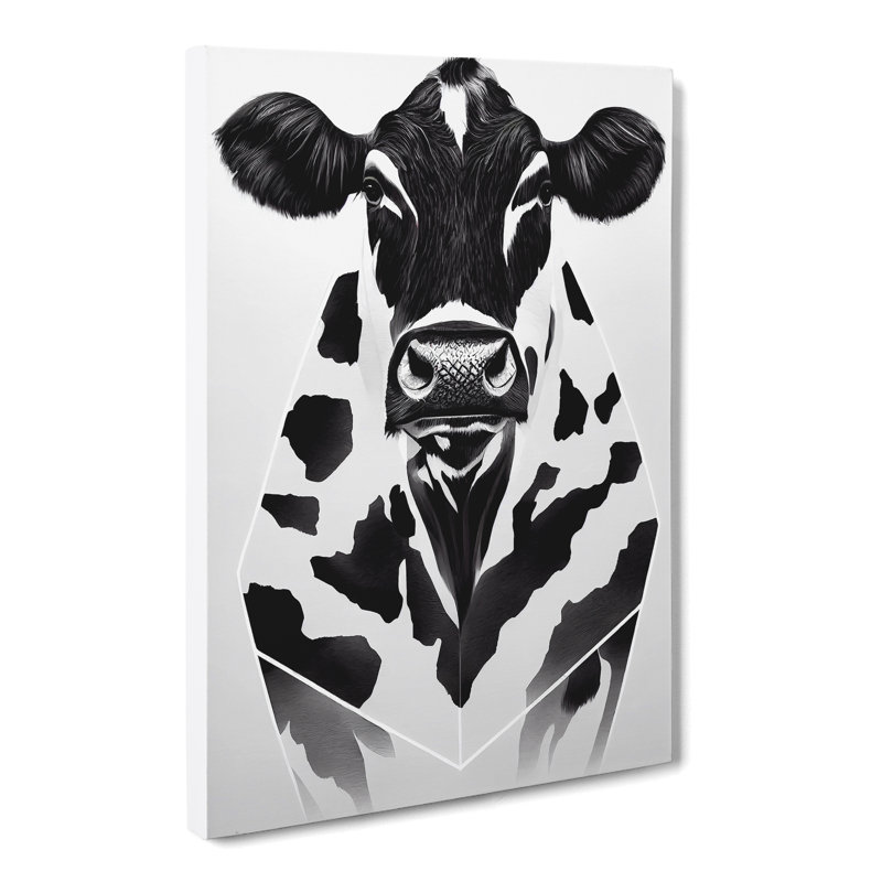 Cow Concept - Wrapped Canvas Print, 50cm H x 35cm W x 3cm D