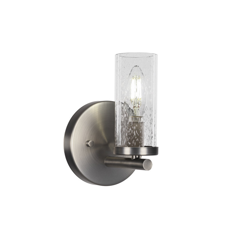 Nevena Wall Sconce Shown With 2.5” Glass, Graphite, Seedy