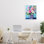 Fleurs dans un vase, giclée encadrée, design par Petal Prints Design