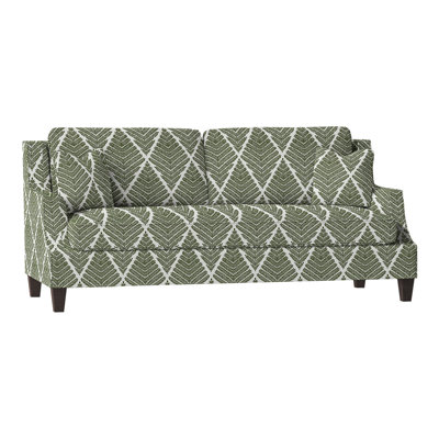 Canapé à accoudoirs encastrés avec coussins réversibles de 87,5 po Savannah