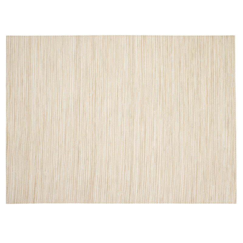 Grasscloth 100% Pthalate-free Vinyl Rectangle Placemats, Ecru