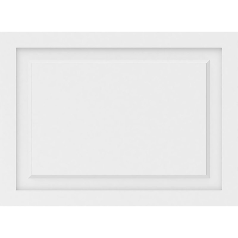 Panneau mural Harrison 3D en blanc, H 22 po x l 30 po x P 0,63 po