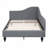 L-Shaped Linen Daybed,with Solid Wood Legs-557255410-557255408